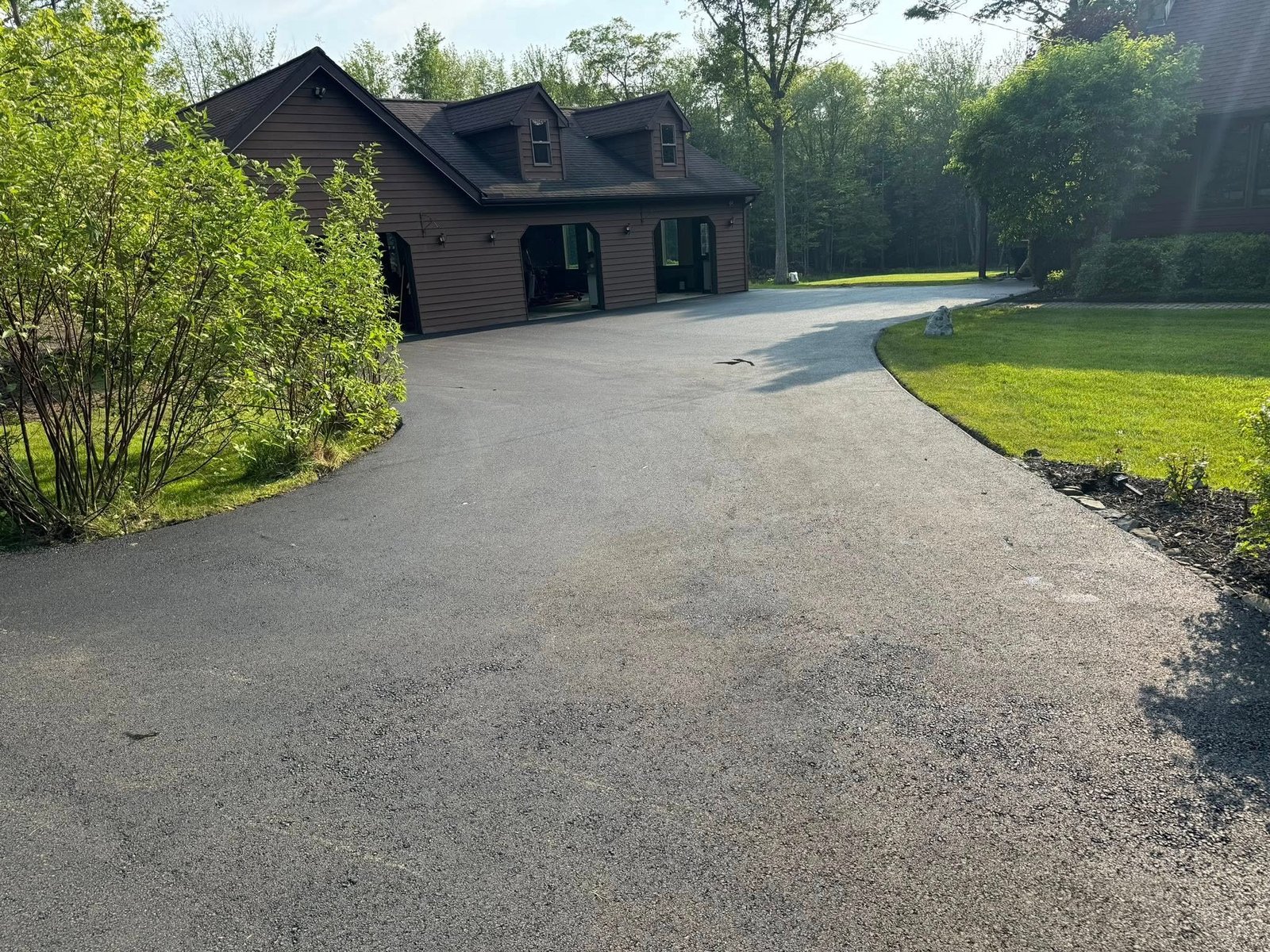 Residential driveway rebuild in the Capital Region by Egan Paving